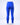 ZELO kids 4-way stretch compression sports pants back view in Aoi Sky Blue