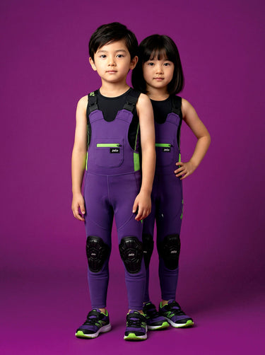 NEW!競技 PRO 兒童滑步車褲｜兒童滑步車吊帶褲緊身透氣 ZELO 坐墊-影藤紫(預定商品預計4月底前發貨) ZELO