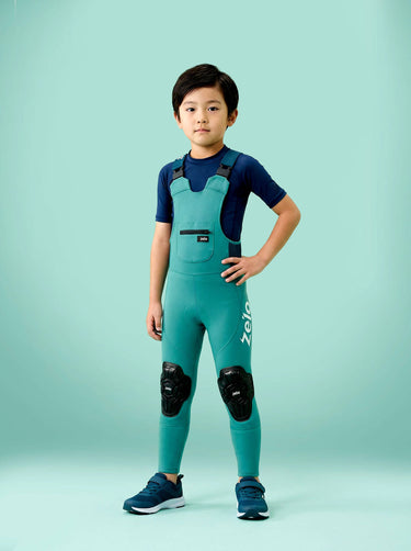 NEW!競技 PRO 兒童滑步車褲｜兒童滑步車吊帶褲緊身透氣 ZELO 坐墊-湖水藍(預定商品預計4月底前發貨) ZELO