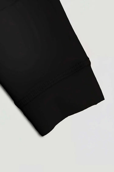 黑色專業騎行褲邊緣細節，2025最新ZELO兒童車褲 CE安全認證 空氣力學設計 專業騎行裝備