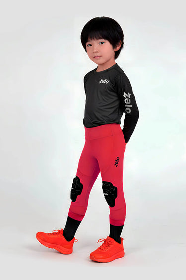 🇮🇹全新PRO-TYPE競技騎行滑步車褲平衡車褲-金橘 - ZELO SPORT