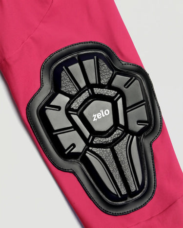Kids Balance Bike Protective Pants｜Racing PRO Italian Fabric Compression Fit｜Cherry Red｜ZELO