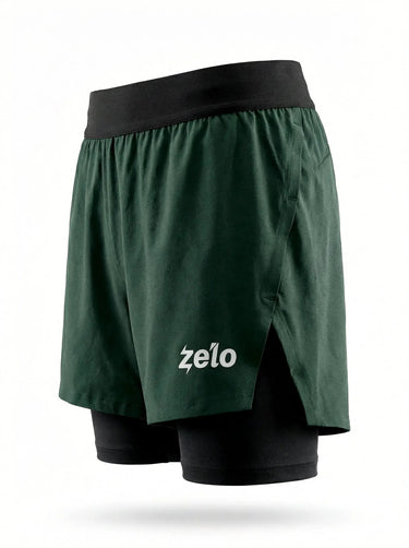 ZELO Fiamma 青少年雙層跑步短褲｜輕量快乾・內裡壓縮穩定・側開衩(預定商品預計4月中發貨) ZELO