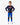 ZELO kids balance bike compression pants front view in Aoi Sky Blue