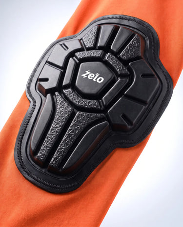 ZELO Kids Balance Bike Compression Pants｜Knee Protection・4-Way Stretch S-5XL - HINODE ORANGE