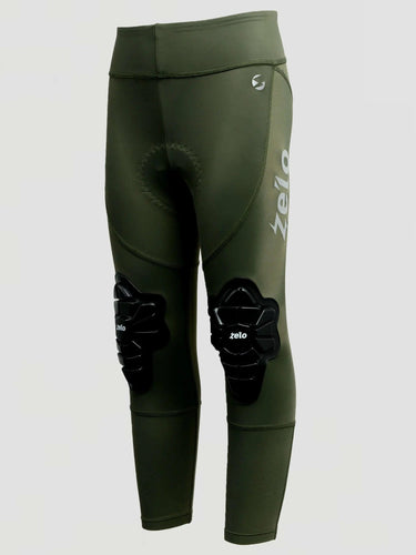 🇮🇹兒童競技騎行滑步車褲-力量綠 2件9折送機能襪1 雙！ ZELO